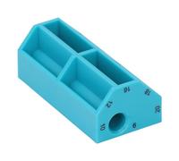 Outil de Marquage au Crayon Polyvalent à 7 Lignes Décalées, pour un Travail du Bois Efficace, Conception Portable en PVC et Bois
