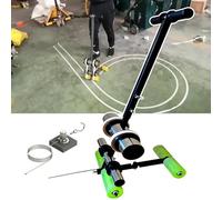 Outil De Marquage Au Sol À Pousser Manuellement, Outil De Traçage De Lignes À Ruban, Espacement Réglable, Permet De Tracer Des Cercles, Réduit L'Effort Physique, Pour Les Places De Parking/Lignes De