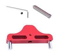 Outil de marquage central pour traceur de ligne - 120 x 65 mm - 1 ensemble de repère central en bois et aluminium - Cette jauge de marquage offre une grande précision