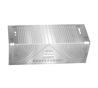 Outil de marquage d'angle et d'arc - Angle droit | Construction de la peinture parallèle | Dessin parallèle ergonomique | Règle pliable à 90 degrés pour l'ingénierie du meuble