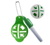 Outil de marquage de balle de golf en forme de chapeau - Modèle d'alignement de balle, guide de marqueur d'identification facile, accessoire de dessin de précision portable, compagnon de pratique dura
