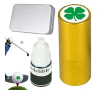 Outil de marquage de balle de golf, encre rechargeable, de golf en métal réutilisable | Identifiez les balles de golf, pochoir de marquage de balle de golf et marqueur comme cadeau pour le