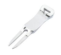 Outil de marquage de balle de golf - Fourche de réparation de divot en aluminium, aide à la restauration du gazon léger | Marqueur de position de golf antirouille, outil de réparation compact vert