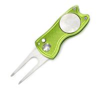 Outil De Marquage De Balle De Golf Magnétique Avec Bouton Pop-Up, Fourche Verte, Entraînement De Golf, Outil Divot, Livraison Directe