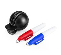 Outil de marquage de balle de golf - Multi Line Alignment Stencil System, Waterproof Fast Dry Marking Kit, Accurate Ball Direction Guide, Portable Golf Practice Aiming Tool Set With 2 Ink Pens for