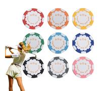 Outil de marquage de balle - En plastique ABS - Marqueur de golf - Puce de jeu en fer - Accessoire de marque de balle de golf - Identité de position sportive - Kit de pièces de collecteur amusant