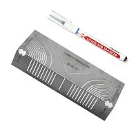 Outil de marquage des angles et des arcs - Outil de soudage de tubes carrés - Outil de soudage à deux usages - Scriber à deux usages - Angles réglables et pour le travail des métaux