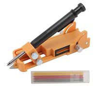 Outil de Marquage Multifonction en Aluminium, Crayon de Construction avec 4 Modes Réglables - Précision et Polyvalence pour Bricolage, Menuiserie et Construction (Jaune)