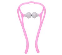 Outil de massage à rouleau à rouleaux Kuuleyn, épaule du cou de point de déclencheur, manuel d'auto-masseur conception ergonomique portable des athlètes de soulagement des tissus (Pink)