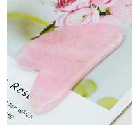 Outil de massage de grattage Jade Gua Sha naturel, Conseil Rose GuaSha Quartz Rose, Thérapie de beauté anti-âge organique pour le rajeunissement de la peau, Outils de grattoir traditionnel Guasha
