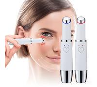 Outil de massage des yeux et du visage, baguette chauffante pour lever les yeux, vibrations, tonalité ferme, fatigue oculaire, cernes, poches pour les yeux, outil de soins de la peau pour les yeux,