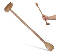Outil de Massage du Dos en Bois Marron, Manuel, pour Hommes | Grain , Design Ergonomique, Léger et Compact, Usage Intérieur à Maison, Relief des Démangeaisons