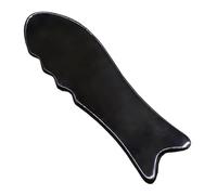 Outil de massage en corne de buffle naturel, Big fish | Planche de corne de buffle noire naturelle, outil de Massage pour les soins du visage et la peau du corps, grattage