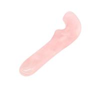 Outil de Massage Facial en Jade Rose, Forme Cuillère | Planche de Raclage pour Cou et Contour des Yeux, Pierre Naturelle, Usage Présent, Ton Rose