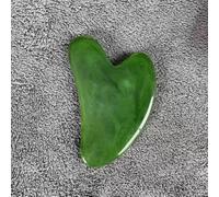 Outil de massage Gua Sha en forme de cœur avec strass en résine Vert foncé | Outil de massage Gua Sha en forme de cœur, planche de massage pour le visage et le corps pour une utilisation à domicile