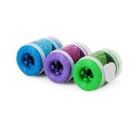 Outil de massage manuel texturé homme, TPE souple, double canal | Corps en TPE souple avec double canal et partie interne amovible pour nettoyage.(Green)