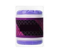 Outil de massage manuel texturé homme, TPE souple, double canal | Corps en TPE souple avec double canal et partie interne amovible pour nettoyage.(PURPLE)