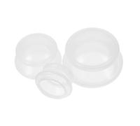 Outil de Massage Ventouses 3 Pièces en Silicone pour Dos | Thérapie par Ventouses à Domicile, Forme Ronde Antidérapante, Usage Auto-massage, Voyage, Taille Compacte