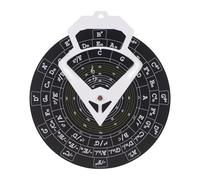 Outil de mélodie de musique Cercle de la quinte Roue de 30 cm Fixation murale pour accords de musique pour piano basse musiciens - Noir