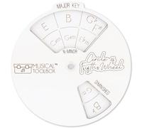 Outil de Mélodie en Bois, Rond Outil d'Accord de Mélodie en Bois, Roues D'accords de Musique, Outil de Roue de Cercle de Quintes for Guitare Piano Clavier théorie des accords d'instruments de Musique