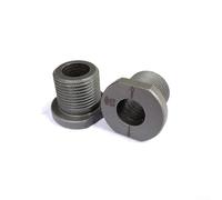 Outil de menuiserie pour tenon rond, collier d'arrêt 3 en 1 avec manchon de perçage de 6/8/10/12/15 mm, filetage M20 x 1,5, gabarit de cheville en acier inoxydable (15 mm)