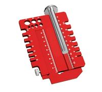 Outil de mesure 2 en 1 pour le travail du bois, conçu avec précision, avec construction en aluminium, mesure ergonomique pour un travail détaillé, outil de mesure du constructeur