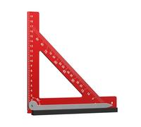 Outil de mesure à angle droit avec échelle double face adaptée pour les constructeurs, charpentiers et projets d'amélioration de la maison