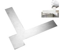 Outil de mesure à angle droit - Niveau pour angles avec lame de grattoir - Outil de mesure en acier inoxydable pour la construction de menuiserie, travail bois et peinture murale