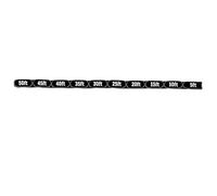 Outil de mesure articulé flexible avec grilles de 2,5 cm, noir, 15,2 m | Jauges de mesure de chaîne flexibles portables pour un calcul précis de la distance sur le tapis de jeu de table