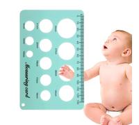 Outil de mesure avec bride de pompe à both - Mamelon en silicone souple - Règle pour des tailles précises - Guide d'ajustement de l'allaitement portable - Accessoire de tire-lait confortable pour les