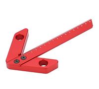 Outil de mesure central, règle à équerre 45/90°, règle chercheur de centre en alliage d’aluminium pour le travail du bois, marquage précis à 0,5 mm sur le bois et les métaux