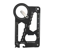 Outil de mesure compact combine rapporteurs, règles et jauges angulaires, construction en acier, outil de poche