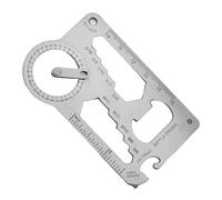 Outil de mesure compact combine rapporteurs, règles et jauges angulaires, construction en acier, outil de poche