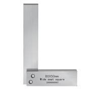 Outil de mesure d'angle droit en acier au carbone avec base antidérapante - Outil de mesure d'atelier pour ingénieurs et artisans professionnels de travail des métaux