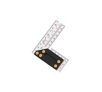 Outil de mesure d'angle droit en acier avec jauge de marquage en métal robuste pour précision travail du bois et projets de haute précision