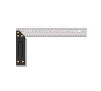 Outil de mesure d'angle droit en acier avec jauge de marquage en métal robuste pour précision travail du bois et projets de haute précision
