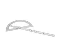 Outil de mesure d'angle Règle de rapporteur 2 en 1 Règle de goniomètre d'angle, règle de rapporteur, outil de recherche d'angle Rapporteur en acier inoxydable,(150 * 200mm)