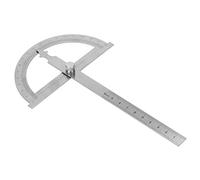 Outil de mesure d'angle Règle de rapporteur 2 en 1 Règle de goniomètre d'angle, règle de rapporteur, outil de recherche d'angle Rapporteur en acier inoxydable,(120 * 150mm)