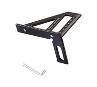 Outil de mesure d'angles de 45/90 degrés pour ingénieurs lourds, règle de précision pour le travail du bois, règle de triangles en aluminium, règle à tracer