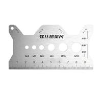 Outil de mesure de boulon, en acier inoxydable, clé à molette double face portable pour la réparation de bijoux, travail du bois, montres, électronique, fournitures de bricolage, soins infirmiers