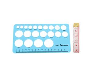 Outil de Mesure de Bride de Sein, Règle de Mamelon en Silicone pour Seins, Tire-lait avec Ruban Souple de 1,5 M, Observation des Changements Corporels Pendant la Grossesse, (BLUE)