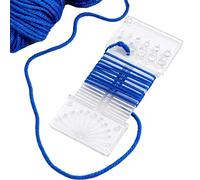 Outil de mesure de crochet - Règle de mesure de fil - Multifonctionnelle - Pour débutants, amateurs, ateliers, ateliers
