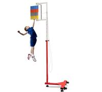 Outil de Mesure de détente Verticale réglable - Testeur Sportif sur Pied, Hauteur 1,7-3,2 m, Base Stable, Ailette colorée pour l'entraînement et l'amélioration des Performances