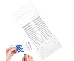 Outil de mesure de fil à tricoter - Règle de mesure de fil de crochet, règle de jauge de tricot multifonctionnelle | pour débutants, amateurs, ateliers de bricolage à domicile