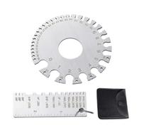 Outil de mesure de fil : jauge d'épaisseur en acier - Outil de mesure portable de haute résistance gravé pour la fabrication, la menuiserie, l'automobile, la soudure, le projet
