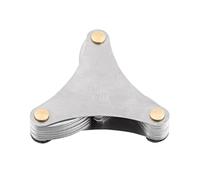 Outil de mesure de filetage SustVita avec 52 lames pour un dimensionnement précis, jauge de filetage en acier inoxydable pour systèmes métriques/SAE, un outil de pas de filetage (Purely American-made