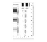 Outil de mesure de fissures - Détection précise des erreurs, jauge de largeur de fissure pour une inspection précise, précision de lecture de 0,01 mm avec échelle de référence simple, cartes de mesure