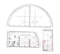 Outil de mesure de géométrie portable pour les passionnés, échelle claire pour des calculs précis