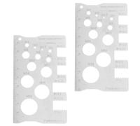 Outil de mesure de haute précision 1 mm pour détecteur de taille de fil de vis, ingénieurs de construction, outil essentiel pour les ingénieurs de la construction, tableau des tailles de