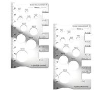Outil de mesure de haute précision 1 mm pour détecteur de taille de fil de vis, ingénieurs de construction, outil essentiel pour les ingénieurs de la construction, tableau des tailles de